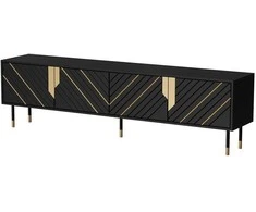 Laikiklis Cama Meble Cama 4D MOUNTAIN TV cabinet 204x40x55 juodas + auksinis