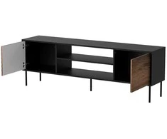 Laikiklis Cama Meble Cama EF CORTINA TV cabinet 180x40x60 juodas/walnut
