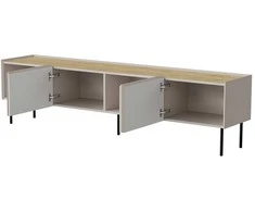 Laikiklis Cama Meble Cama FELLINI TV spintelė 200x40x52 kašmyro + alyvuotas ąžuolo stalviršis