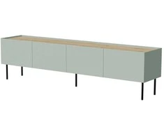 Laikiklis Cama Meble Cama FELLINI TV spintelė 200x40x52 alyvuogių + alyvuoto ąžuolo stalviršis