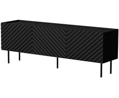 Cama Meble Cama LUCCA 3D TV cabinet 165x40x59 juodas