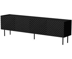 Cama Meble Cama LUCCA 4D TV cabinet 200x40x59 juodas