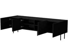 Cama Meble Cama LUCCA 4D TV cabinet 200x40x59 juodas