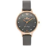 Laikrodis WOMEN'S WATCH G. ROSSI - 10411A-1B3 ON PASK (zg714d) + BOX