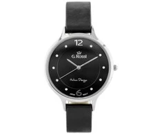 Laikrodis WOMEN'S WATCH G. ROSSI - 10411A-1A1 ON PASK (zg714e) + BOX