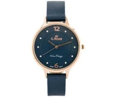 Laikrodis WOMEN'S WATCH G. ROSSI - 10411A-6F3 ON PASK (zg714g) + BOX