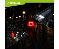 1300lm LED bike light + Trizand rear light