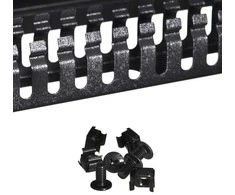 LANBERG AK-1201-B cable management panel type A 19 1U juodas