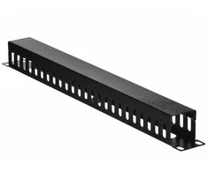 LANBERG AK-1201-B cable management panel type A 19 1U juodas