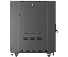 19" 18U 600 × 800 Juodas FLOOR-STANDING RACK CABINET WITH PERFORATED DOOR, LANBERG (FLAT PACK)