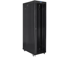 LANBERG Laisvai pastatomas stelažas 19 colių spintelė 47U 800x1200 stiklinės durys LCD plokščias paketas juodas