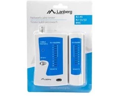 Tinklo kabelių testeris Lanberg ‎NT-0401, RJ-45, RJ-11, RJ-12, koaksialiniams kabeliams