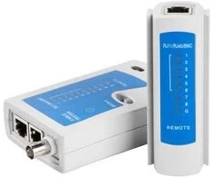 Tinklo kabelių testeris Lanberg ‎NT-0401, RJ-45, RJ-11, RJ-12, koaksialiniams kabeliams