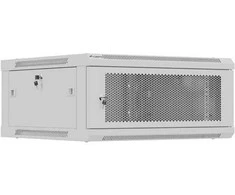 Lanberg prie sienos montuojama instaliacinė spintelė 19" 4U 600X600 | WF01-6604-23S | Pilkas