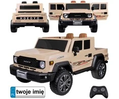 Jokomisiada Large battery-powered electric car for children 2-person 4x4 box PA0329