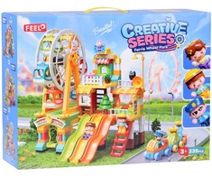 Jokomisiada Large colorful blocks Amusement park Playground slides 235pcs ZA5588