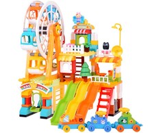 Jokomisiada Large colorful blocks Amusement park Playground slides 235pcs ZA5588