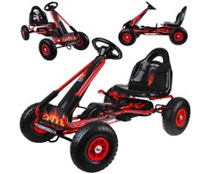 Jokomisiada Large pedal go-kart with adjustable seat and inflatable wheels SP0839