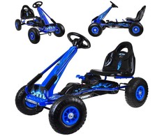 Jokomisiada Large pedal go-kart with adjustable seat and inflatable wheels SP0839