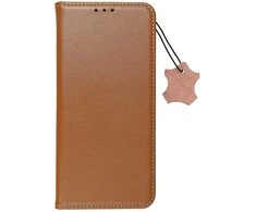 OEM atverčiamas dėklas iPhone 17 PRO / 18 PRO Smart Pro Book odinis rudos spalvos