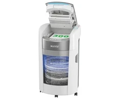Leitz 80410000 IQ Optimax AutoFeed 300 paper shredder, P5, 300 sheets, 25-litre waste bin