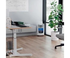 Leitz IQ OptiMax Small Office 350 Micro Cut popieriaus smulkintuvas Security P5 22L - Baltas