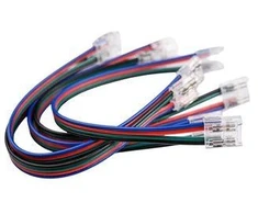 Lemlux CONNECTOR LED STRIP RGB 15CM CABLE 5PCS
