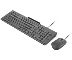 Klaviatūra Lenovo 310 USB-A su laidu Combo US English GX31R09775 Juodas