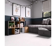 Top E Shop Spintelė dėžė Malax 2X3, antracito/ąžuolo artisan spalva