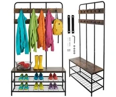 Standing shelf with hanger 182cm Ruhhy 27036