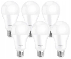 LEPRO 100080-DW-EU-6 LED Bulb, E27, A60, 13W (100W), 1521 lm, 6500K, 180°, 6-pack