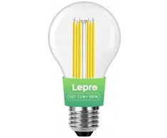 LEPRO 100094-WW-EU E27 Filament LED Bulb, 7.2W (100W), 1521 lm, 2700K, Class A