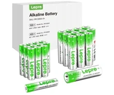 LEPRO 130003-24 AA/AAA Alkaline Batteries, 24-Pack