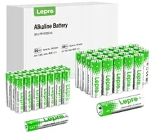 Šakotuvas LEPRO 130003-48 AA/AAA Alkaline Batteries, 48-Pack