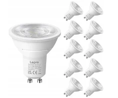 LEPRO 200082-DW-EU-10 GU10 LED lemputė, 3.6W, 345 lm, 6500K, 38°, energinio naudingumo klasė E, 10 vnt.