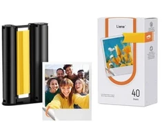 Spausdintuvas Liene Amber 3x3" Self-Adhesive Photo Paper, 40 Sheets + 1 Refill