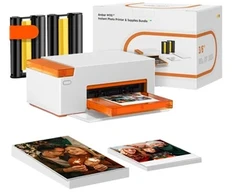 Liene Amber M110 4x6" Portable Photo Spausdintuvas with 60 sheets of 4x6" photo paper