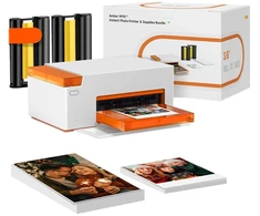 Liene Amber M110 4x6" Portable Photo Spausdintuvas with 60 sheets of 4x6" photo paper