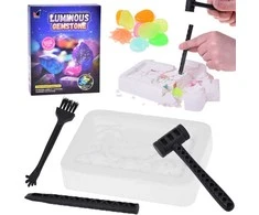 Jokomisiada Little archaeologist excavation fluorescent stones treasure hunt ZA5595