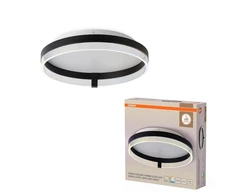 Lubinis šviestuvas Osram 25W LED paviršinis šviestuvas CIRCLE, juodas, 3000/4000/6500K