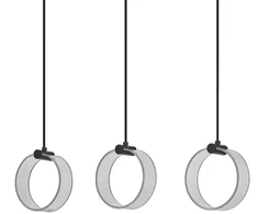 Osram 20W LED pakabinamas šviestuvas CIRCLE, juodas, 3000/4200/6500K