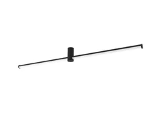 Lubinis šviestuvas Viokef 24W LED paviršinis šviestuvas LONGO, juodas, 3000K, 4279300