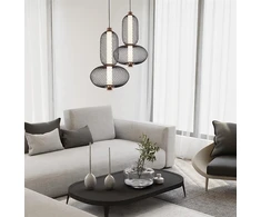 Viokef 9W LED pakabinamas šviestuvas MARGOT, juodos/aukso sp., 3000K, 4311400