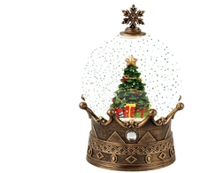 Lumineo Decoration "Sphere" with LED lighting. 488895. 19 cm. auksinis