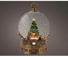 Lumineo Decoration "Sphere" with LED lighting. 488895. 19 cm. auksinis
