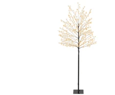 Lumineo Decoration "Tree" with LED lighting. 491627. 150 cm. juodas