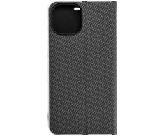 OEM atverčiamas dėklas iPhone 15 Luna Book Carbon juodas