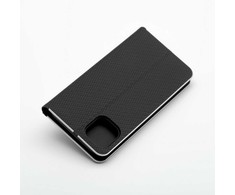 OEM atverčiamas dėklas iPhone 16 Luna Book Carbon juodas