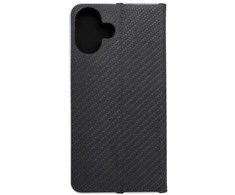 OEM atverčiamas dėklas iPhone 16 PLUS Luna Book Carbon juodas