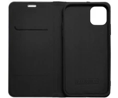 OEM atverčiamas dėklas iPhone 16 PRO MAX Luna Book Carbon juodas